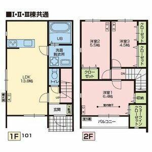 LEIA II(3LDK/1階)の間取り写真