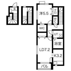 STARSWEET 7TH(1LDK/3階)の間取り写真