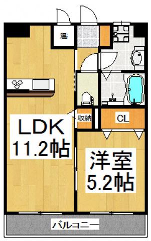 アルトポンテ(1LDK/1階)の間取り写真