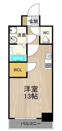PHOENIX難波イースト(ワンルーム/9階)の間取り写真