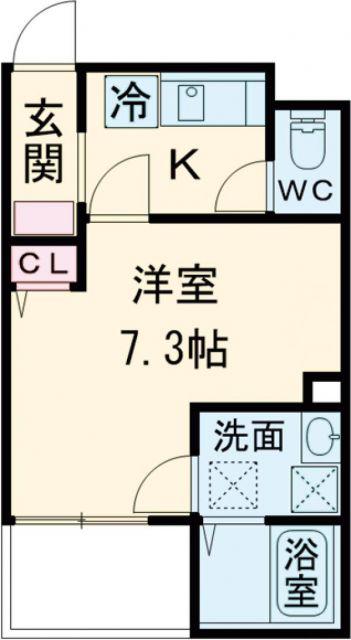 FSTYLE東大阪吉松(1K/1階)の間取り写真
