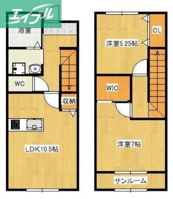 TALASSA(2LDK/1階)の間取り写真