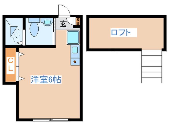 BELLA LUCE井荻(ワンルーム/2階)の間取り写真