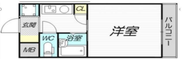 新大阪コーポビアネーズ(ワンルーム/2階)の間取り写真