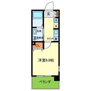 ダイドーメゾン阪神西宮駅前号(1K/5階)の間取り写真