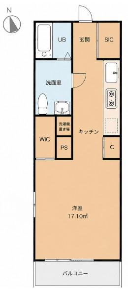 みはるリングハウス(ワンルーム/3階)の間取り写真
