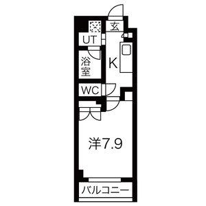 シティライフ望が丘(1K/2階)の間取り写真