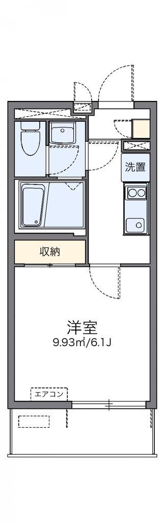 レオネクスト日新大阪(1K/2階)の間取り写真