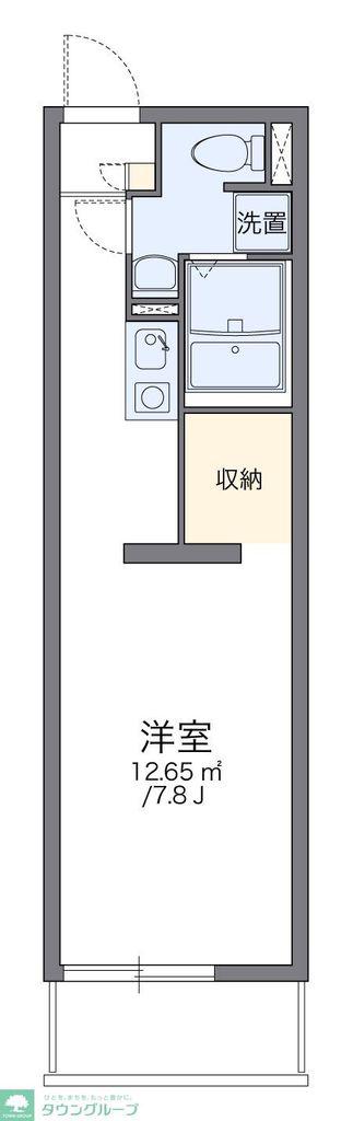 MAISON LUMIERE(ワンルーム/2階)の間取り写真