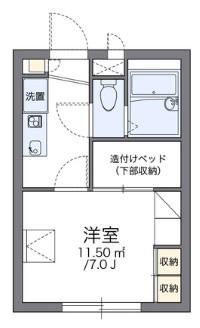 レオパレスメゾン ドゥ トロン(1K/1階)の間取り写真