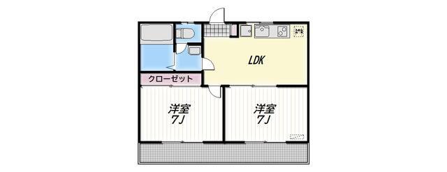 AXIS(2LDK/3階)の間取り写真