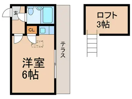 ソレイユライフピアIII(ワンルーム/1階)の間取り写真