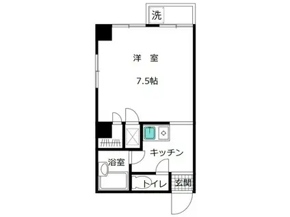 サクセス21(ワンルーム/4階)の間取り写真