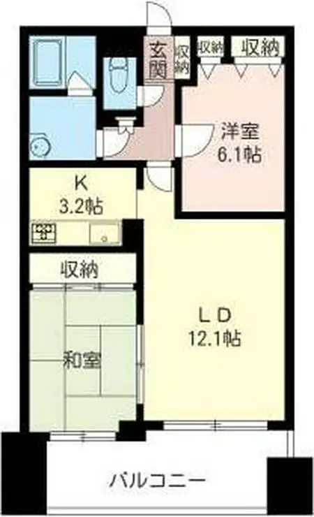 イリップス船堀 3階階 間取り