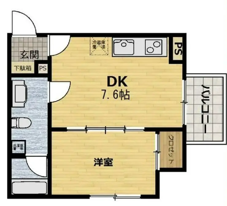 グリーンヒルズ川崎 1階階 間取り