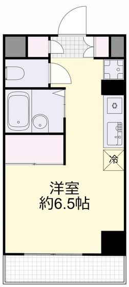 GV備岡(ワンルーム/10階)の間取り写真