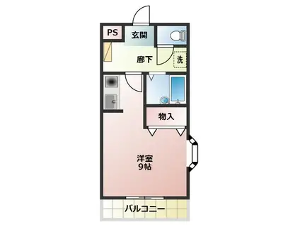 メゾンサマーアイ(1K/2階)の間取り写真