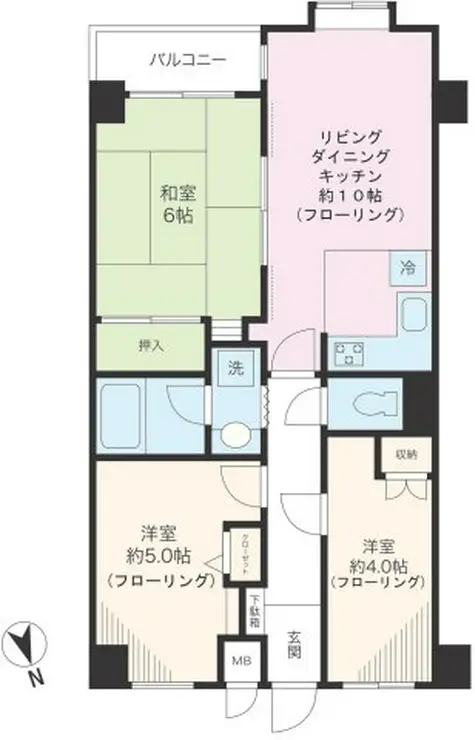 白山ヒルズ 3階階 間取り