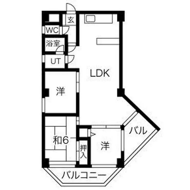 ガルボ大宮宮町 2階階 間取り