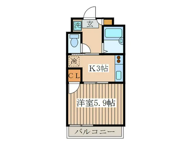 ハイツ越後屋 4階階 間取り