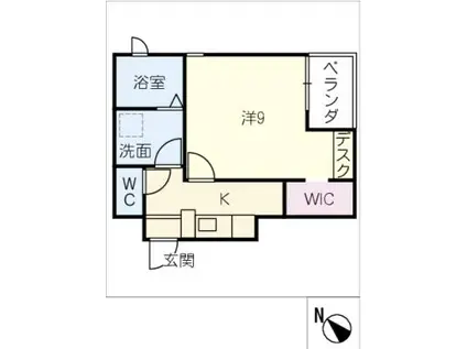 AWARD PREMIER(1K/3階)の間取り写真