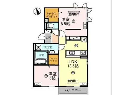 CONTINUER S(2LDK/3階)の間取り写真