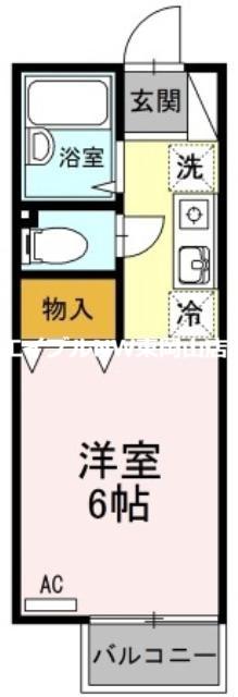 サンハイツASA(ワンルーム/1階)の間取り写真