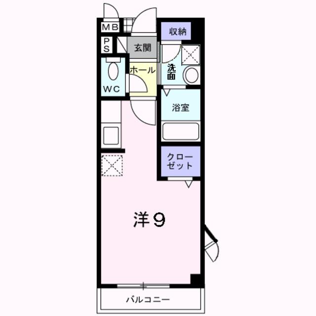 ベル アルモニー1番館(ワンルーム/3階)の間取り写真