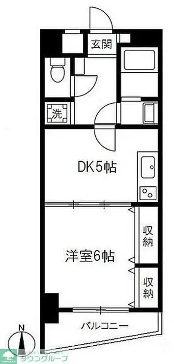 グランドマークコート 2階階 間取り