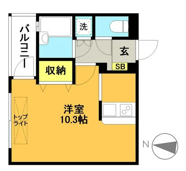 ロクサーヌ北沢 1階階 間取り