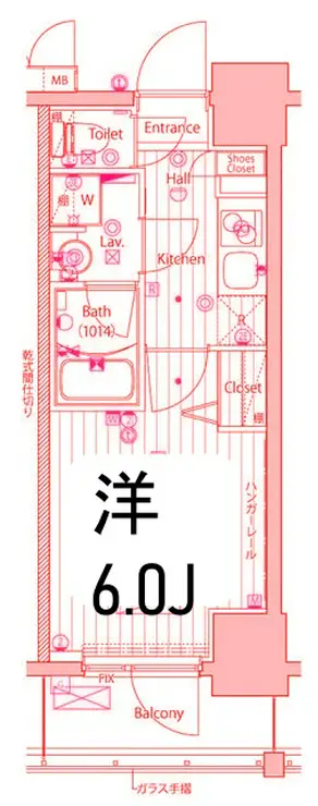 ガーラ・グランディ川崎榎町 4階階 間取り