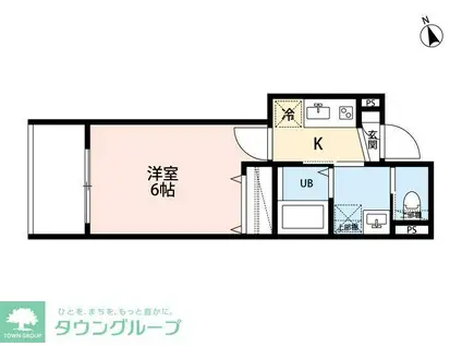 ROBOT HOME 亀有(1K/1階)の間取り写真