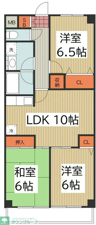 コスモポート草加 4階階 間取り