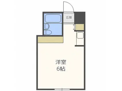 シャンボール札幌(ワンルーム/4階)の間取り写真