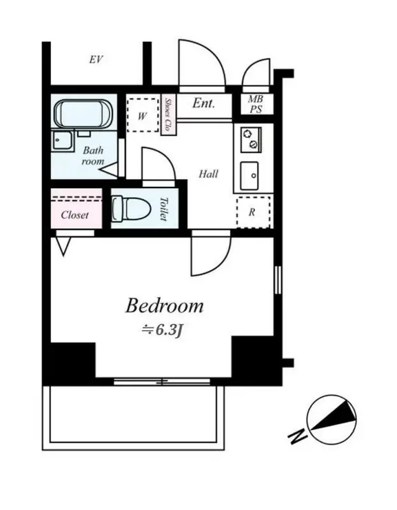 ヴェルト池袋ウエストフォート 6階階 間取り