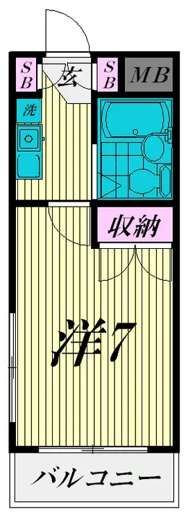 センチュリー目黒原町 1階階 間取り