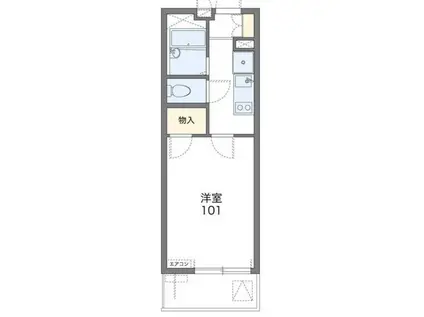 レオパレス桜(1K/3階)の間取り写真