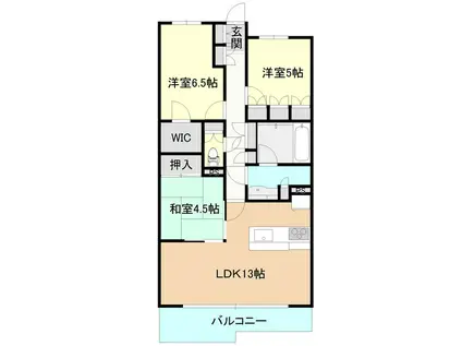 ガレリアヴェール(3LDK/9階)の間取り写真