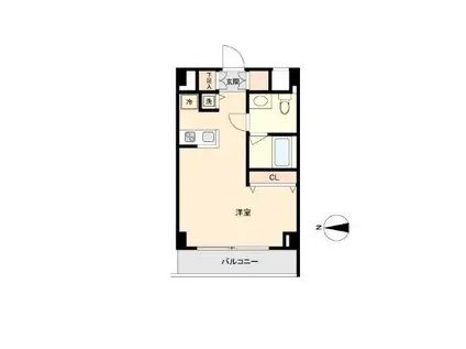 HF中野坂上レジデンス(ワンルーム/3階)の間取り写真