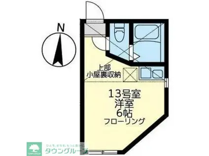 ユナイト追浜ジョルジャ・メローニ(ワンルーム/2階)の間取り写真