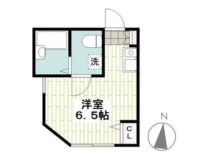 フォンテーヌ井土ヶ谷(ワンルーム/1階)の間取り写真
