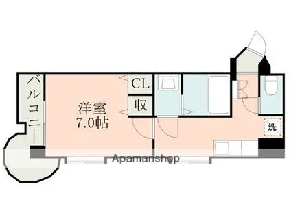 コートハイムPAL(1K/5階)の間取り写真