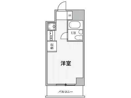 ティーズガーデン鶴見(ワンルーム/2階)の間取り写真