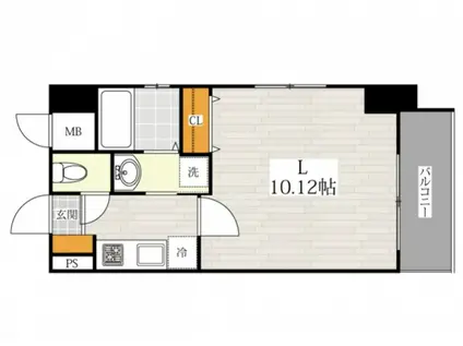 サン博多駅南(1K/9階)の間取り写真