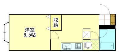アンフルーヴ(1K/1階)の間取り写真