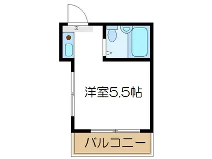 TIビルディング(ワンルーム/1階)の間取り写真