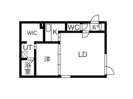 CHOUCHOUS9(1LDK/4階)の間取り写真
