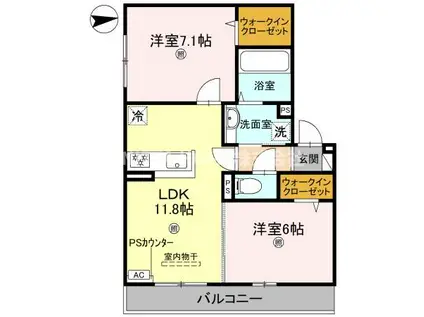 SINCERITE(2LDK/3階)の間取り写真