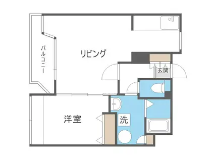 プレステージWILL(1LDK/2階)の間取り写真