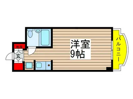 PLACE IN HORIKAMI(ワンルーム/3階)の間取り写真